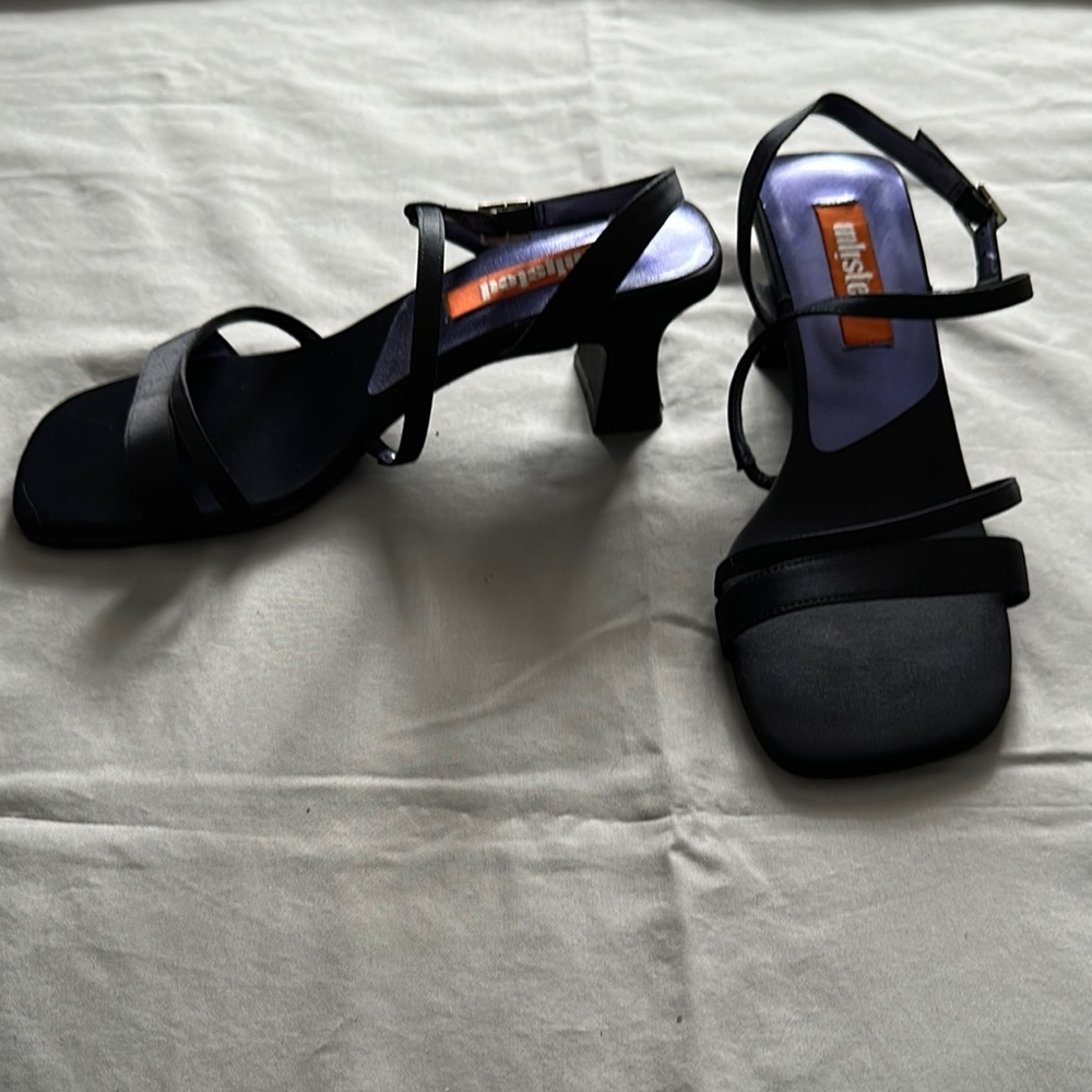 Unlisted Blue Strappy Heels with Ankle Strap - Picture 2 of 3